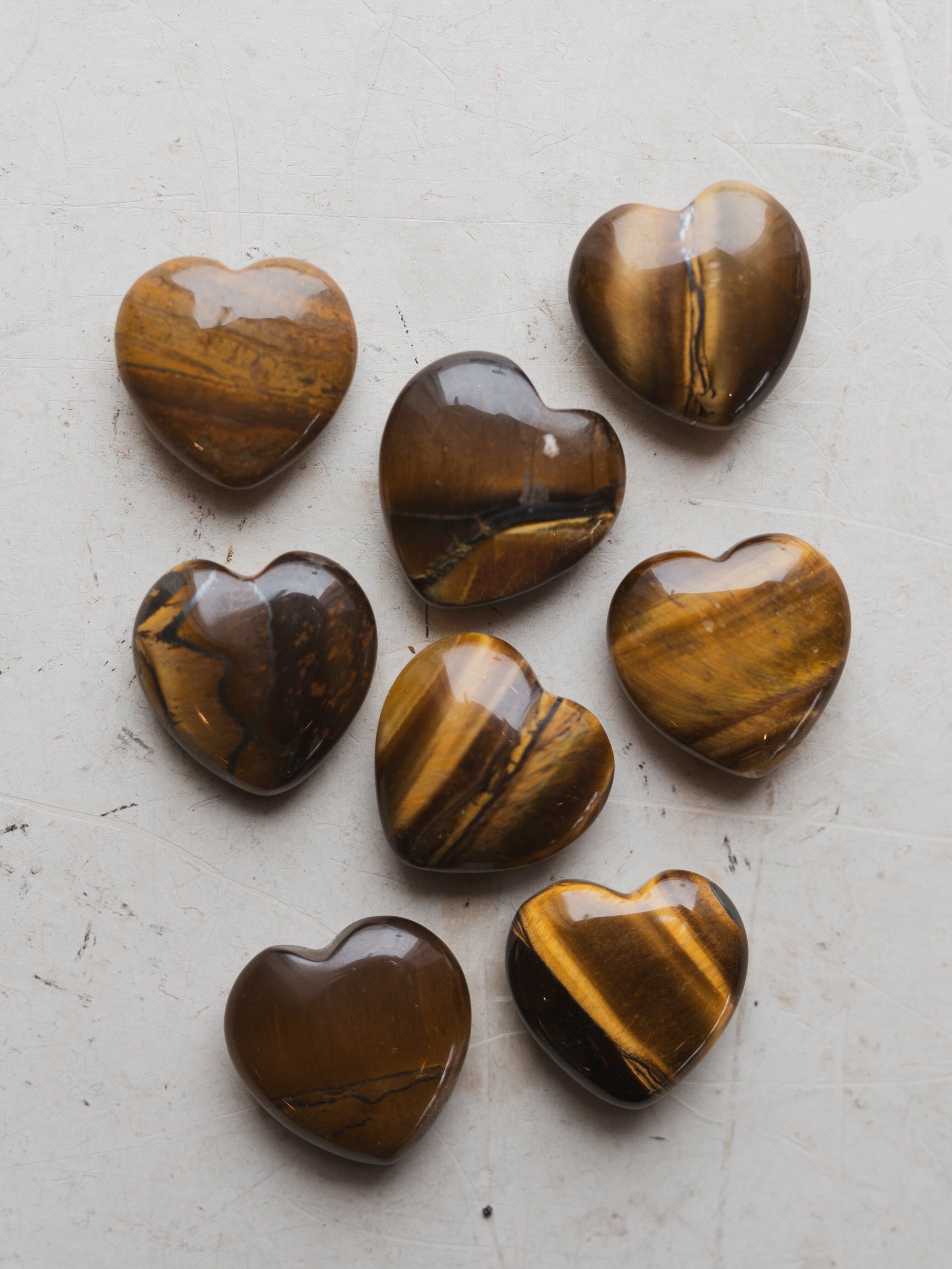 1" Polished Tigers Eye Heart, RM1670