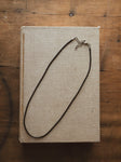Black Leather Cord Necklace, CA1380