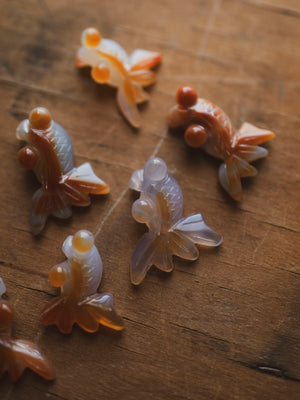 1.5" Carved Carnelian Koi Fish, RM3067