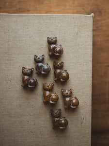 1.25" Carved Picture Jasper Cat, RM3069