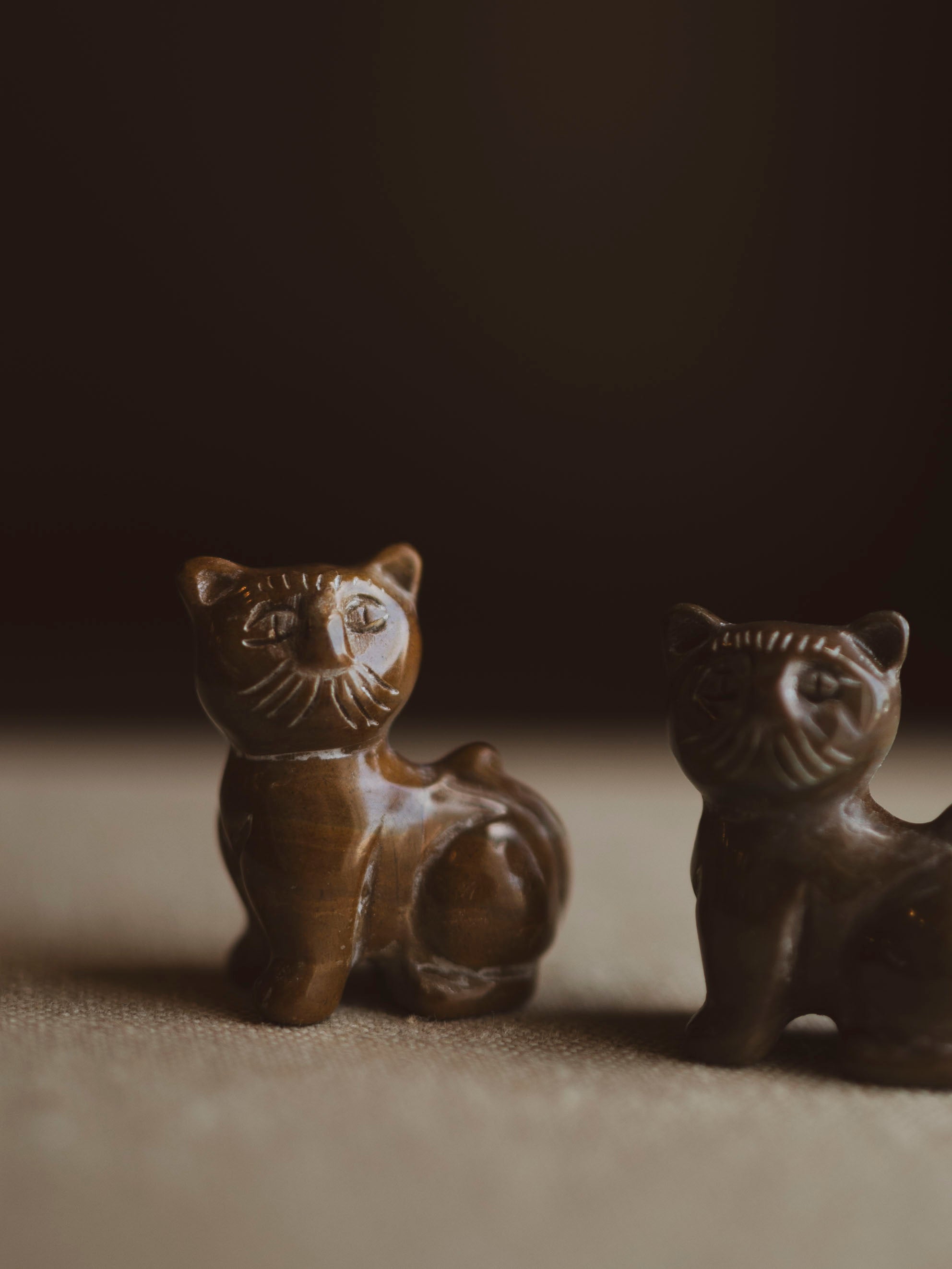 1.25" Carved Picture Jasper Cat, RM3069