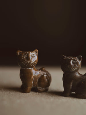 1.25" Carved Picture Jasper Cat, RM3069