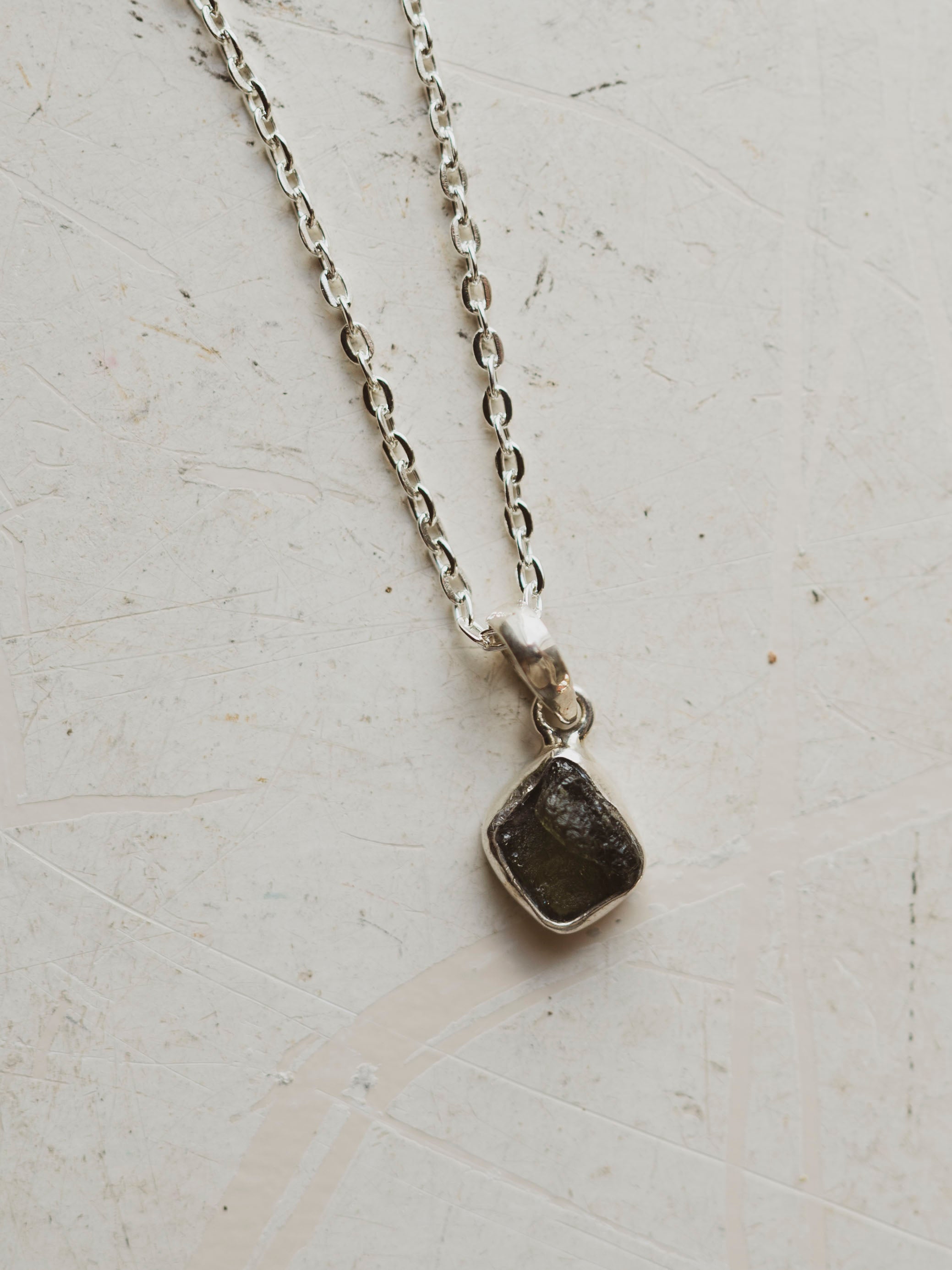 .25' Moldavite Pendant Necklace, RM1576