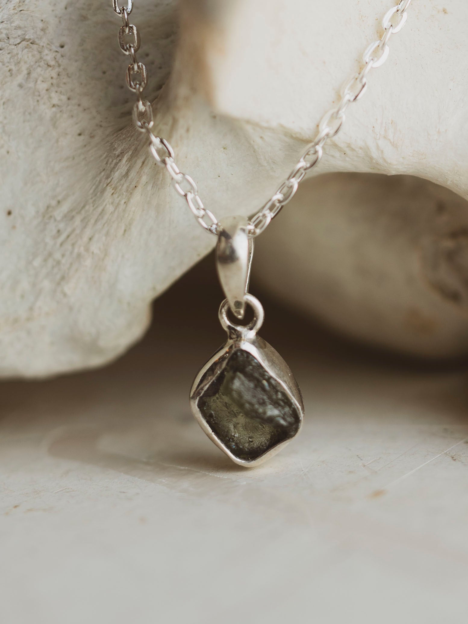 .25' Moldavite Pendant Necklace, RM1576