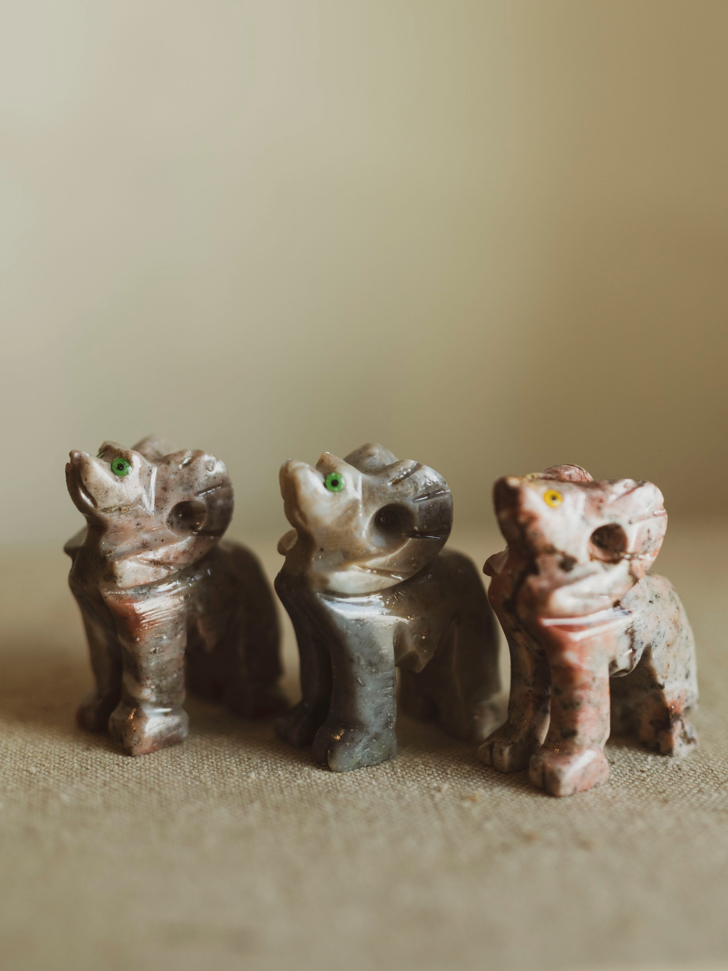 1" Carved Soapstone Ram, RM3063