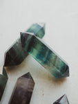 2.75-3.5" Double Terminated Rainbow Fluorite Point, RM3000