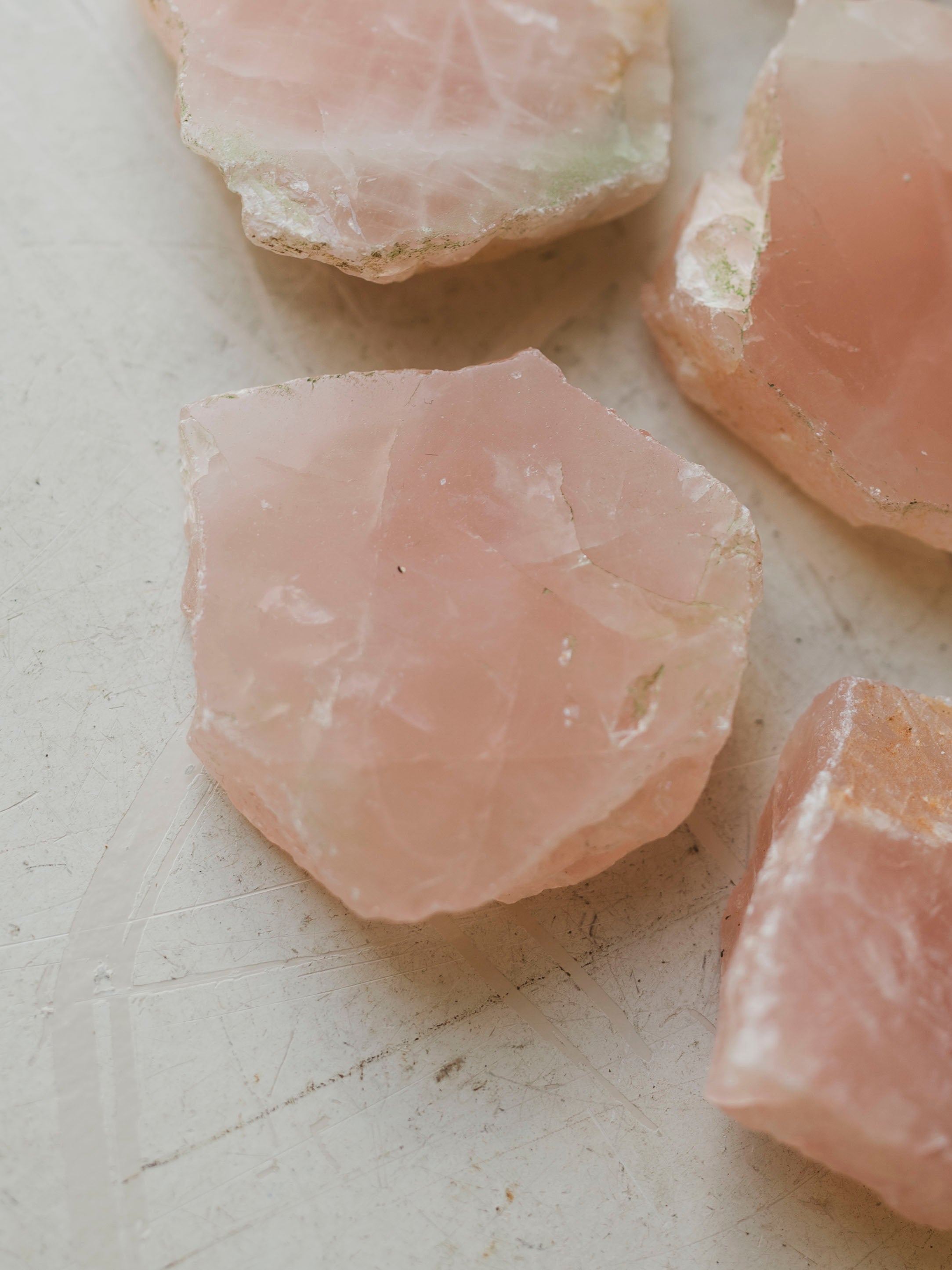 1.5-2.5" Polished Rose Quartz Slab, RM1816
