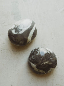 3" Polished Thousand Eye Jasper Therapy Stone, RM1817