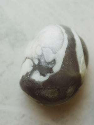 3" Polished Thousand Eye Jasper Therapy Stone, RM1817