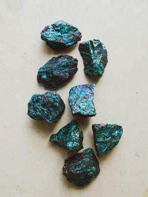 Rough Blue and Purple Peacock Ore Chalcopyrite, RM578
