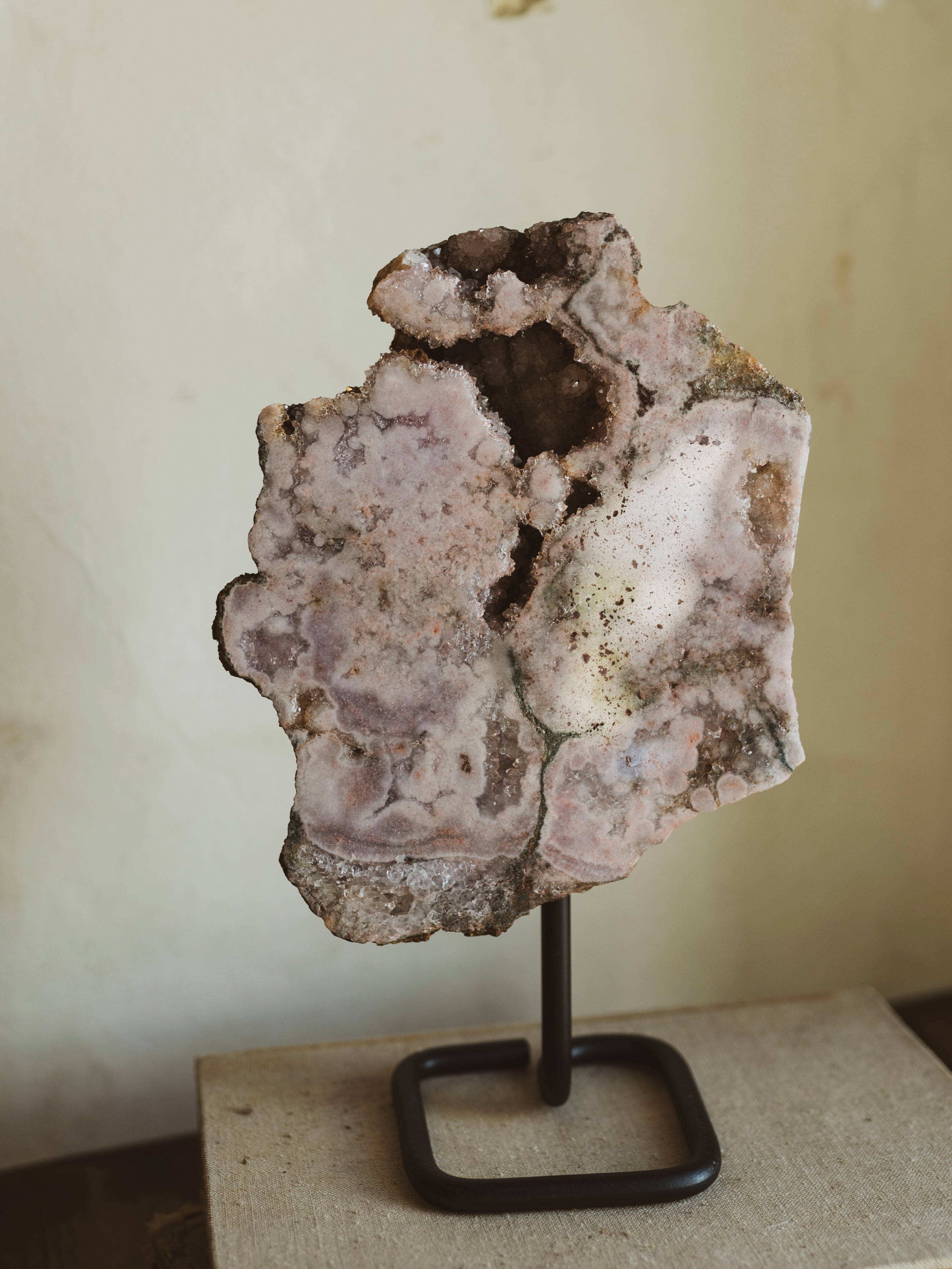 10" Pink Amethyst on Stand, RM1812