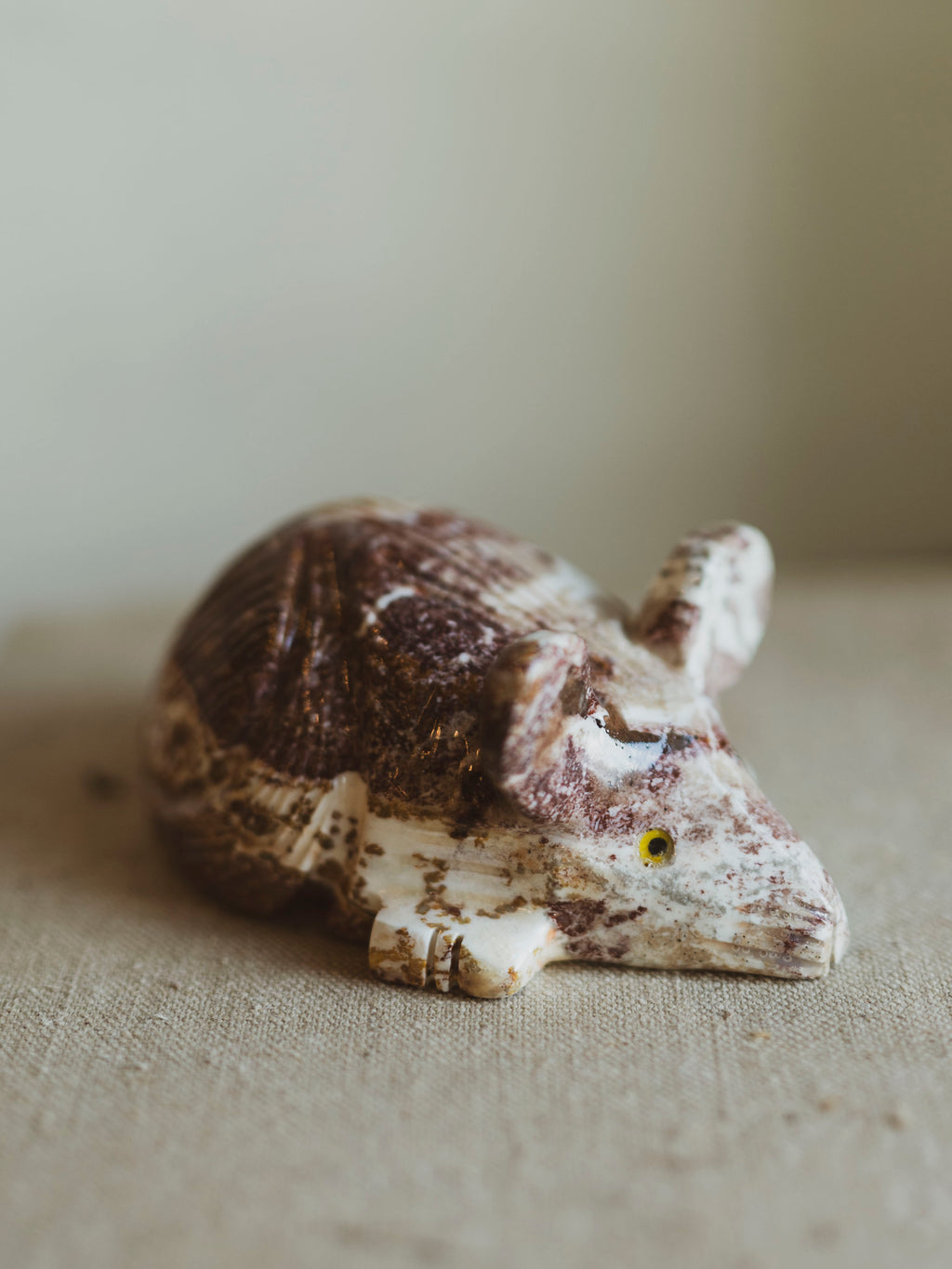 3" Carved Soapstone Mouse, RM3045