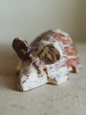 3" Carved Soapstone Mouse, RM3045