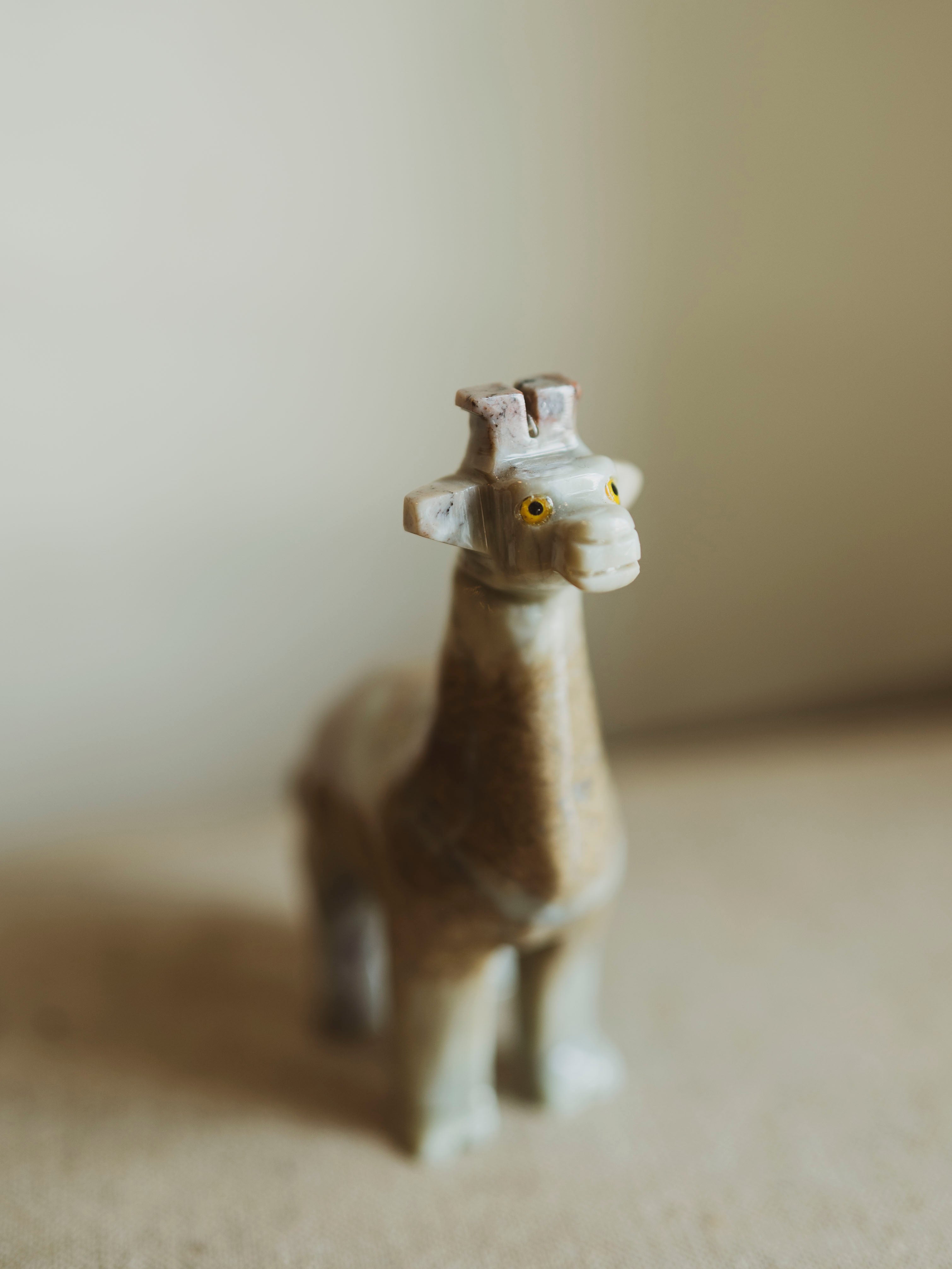 3.5" Carved Soapstone Giraffe, RM3037