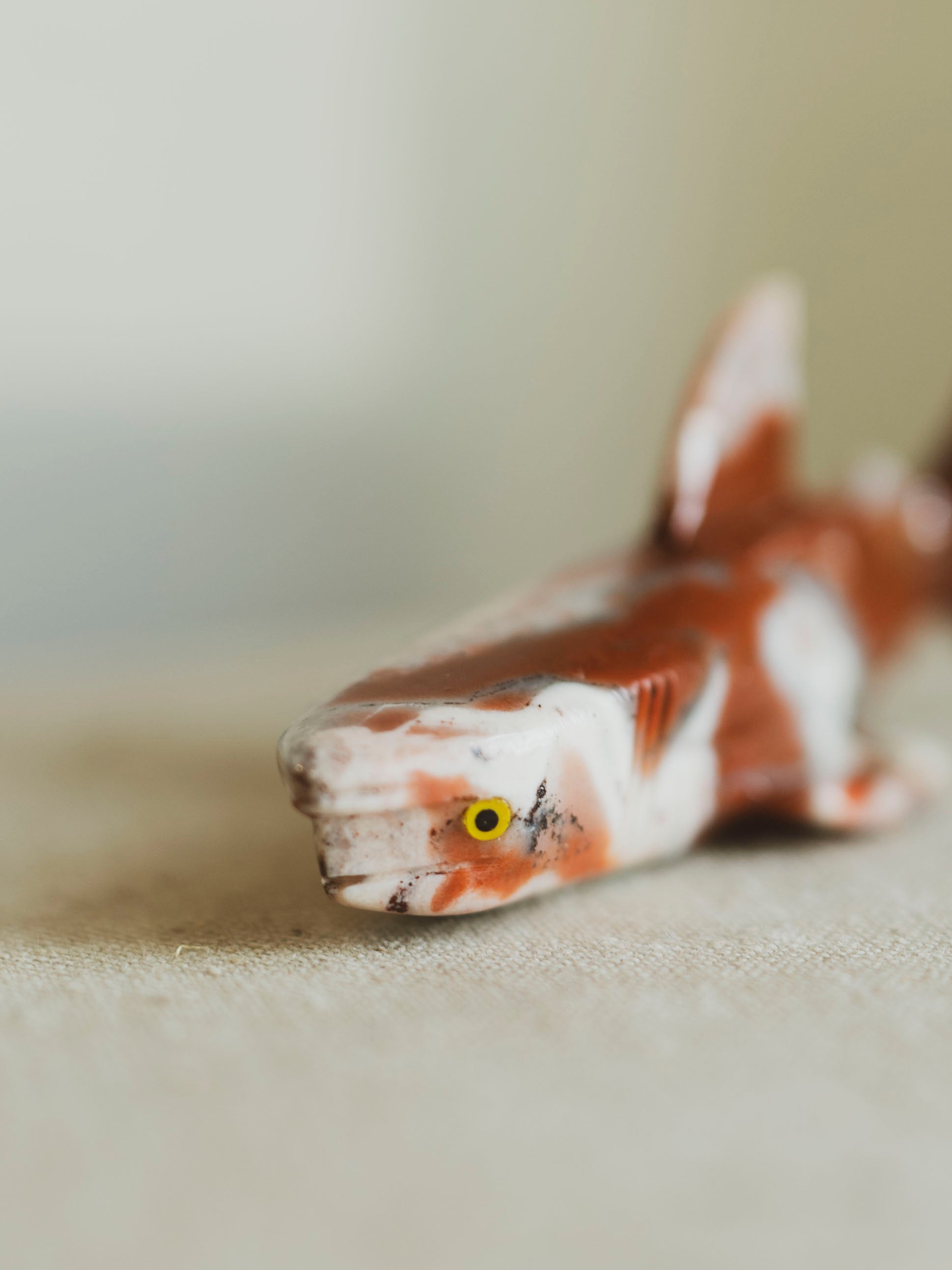 3" Carved Soapstone Shark, RM3043