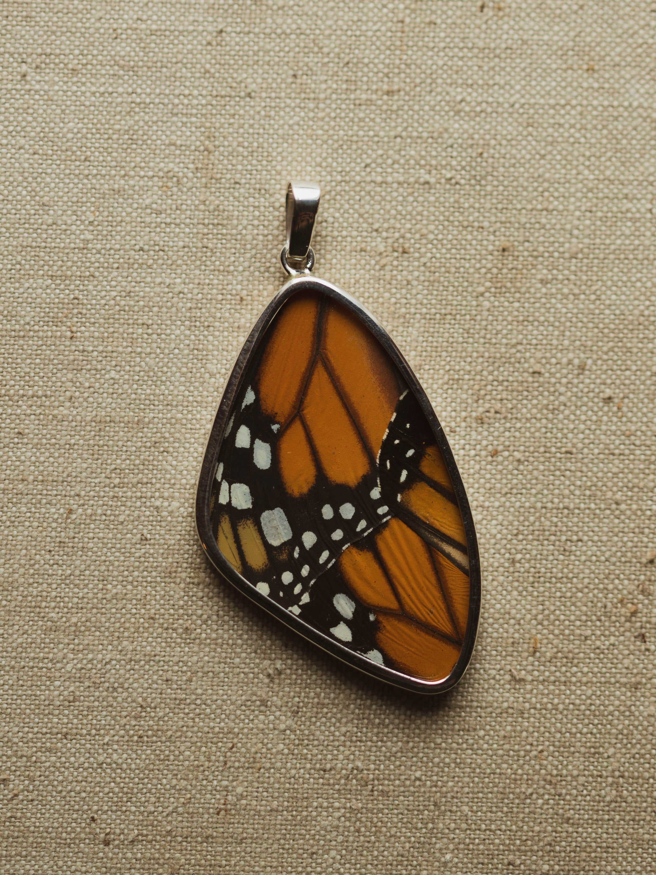 2" Monarch Butterfly Wing Pendant, CA1408