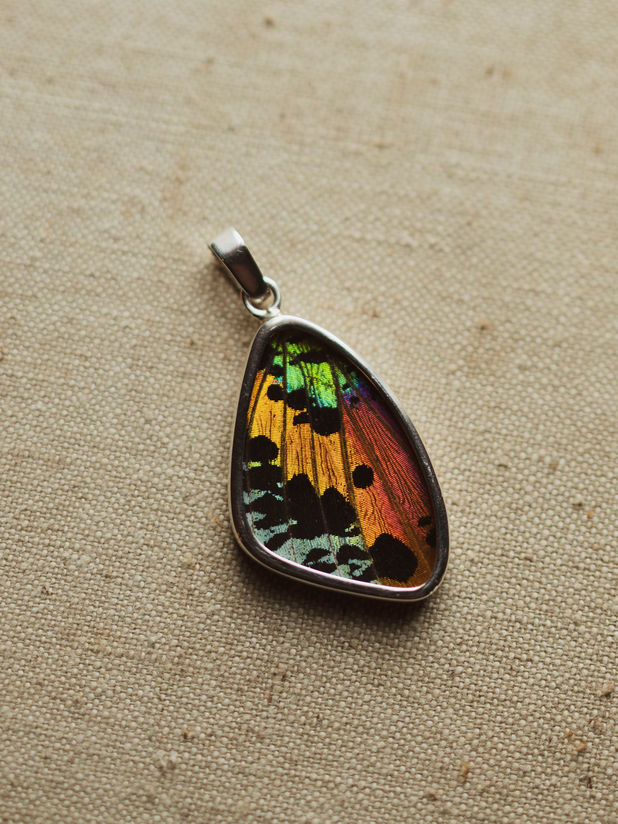 1.25" Sunset Moth Wing Pendant, CA1402