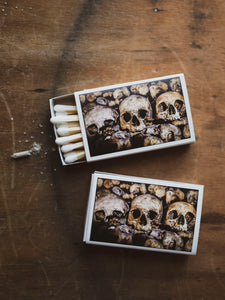 Mini Triple Human Skull Matchbox, HD1420