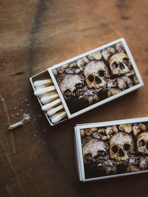 Mini Triple Human Skull Matchbox, HD1420