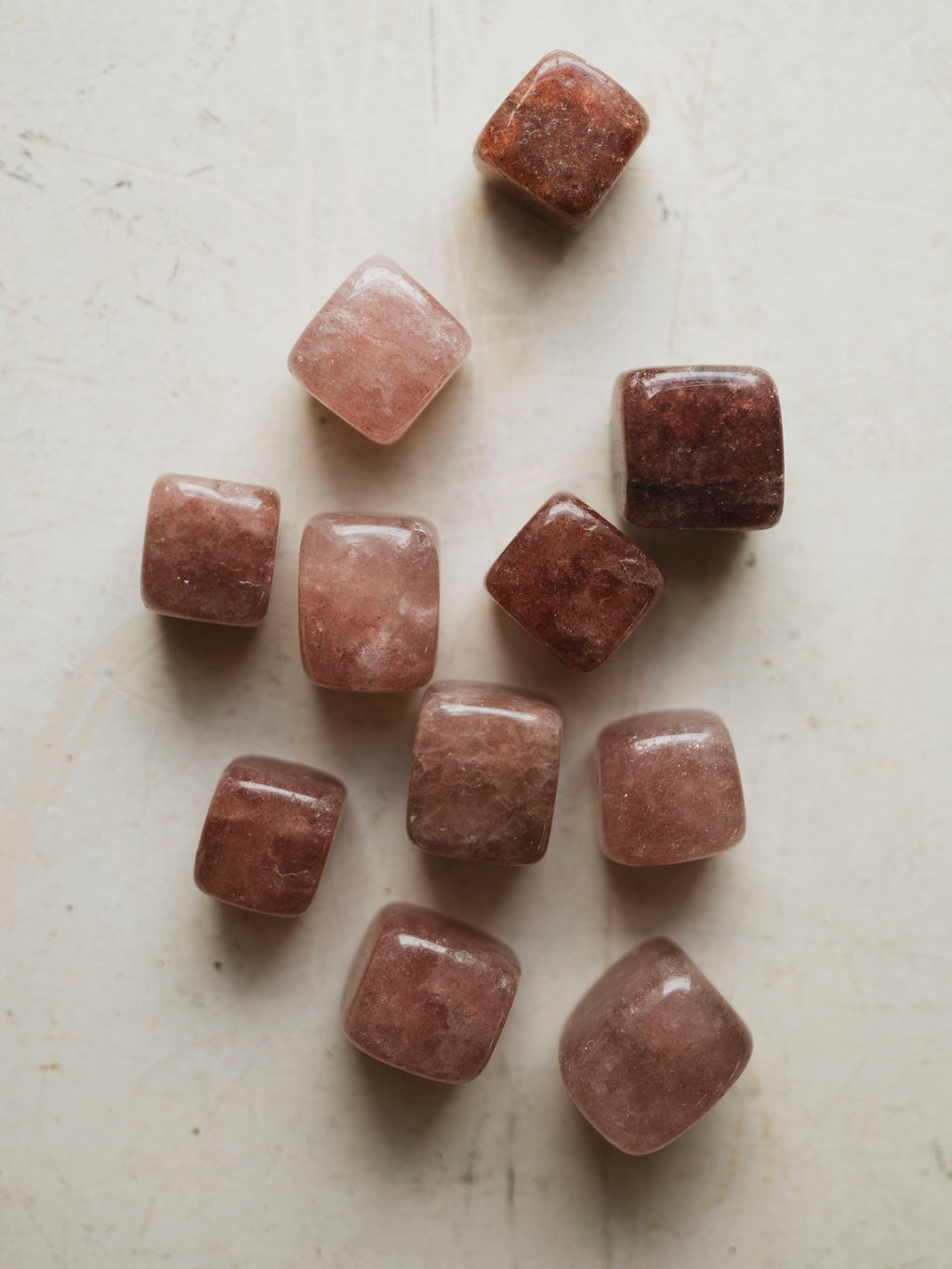.5-1" Strawberry Quartz Cube, RM2084