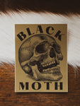 3" Green Skull Black Moth Sticker, ST183