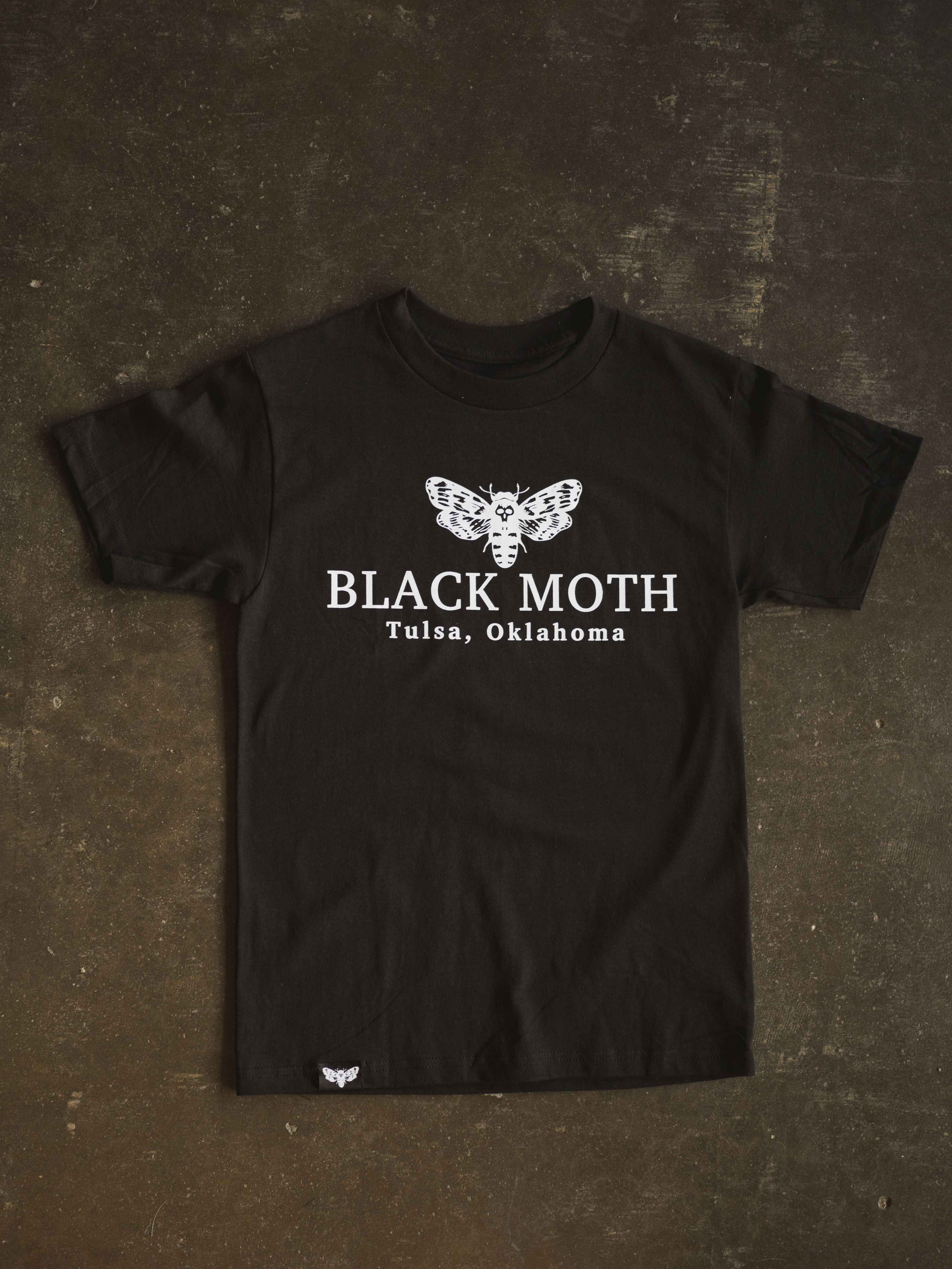 Cotton Black Moth T-Shirt, CA17