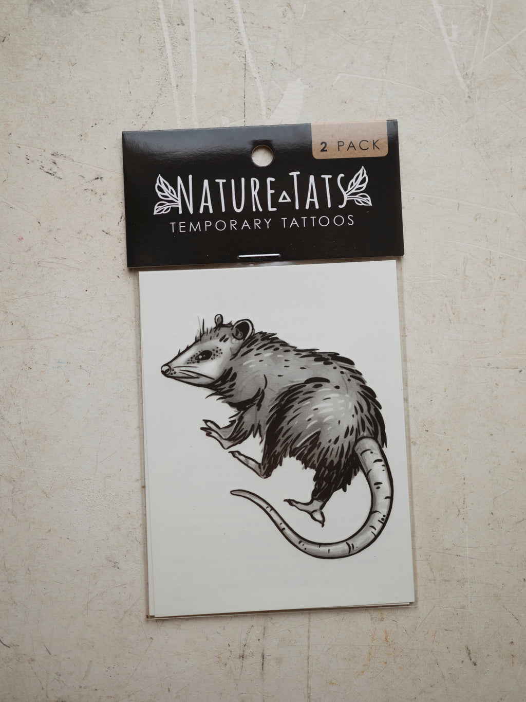 Opossum Temporary Tattoo, CA1267