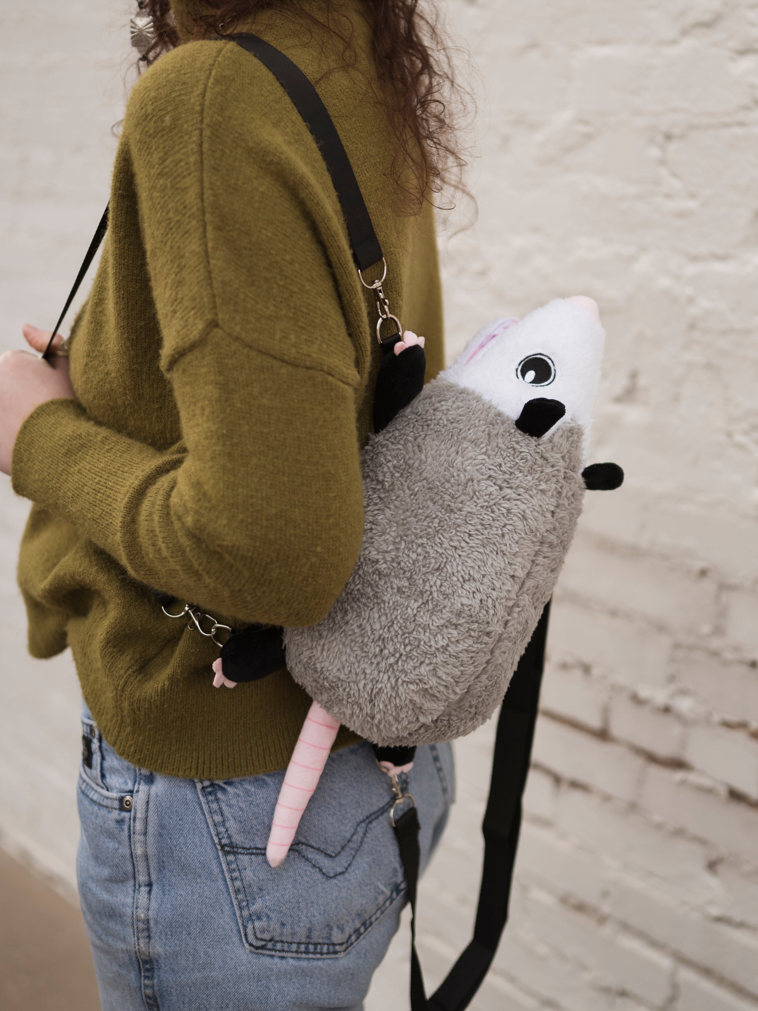 Plush Opossum Backpack, CA1123