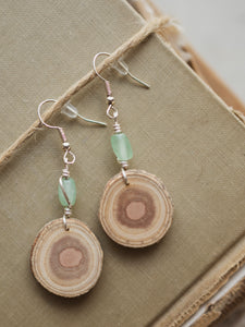 Taino Roots Woodround Earrings, CO1