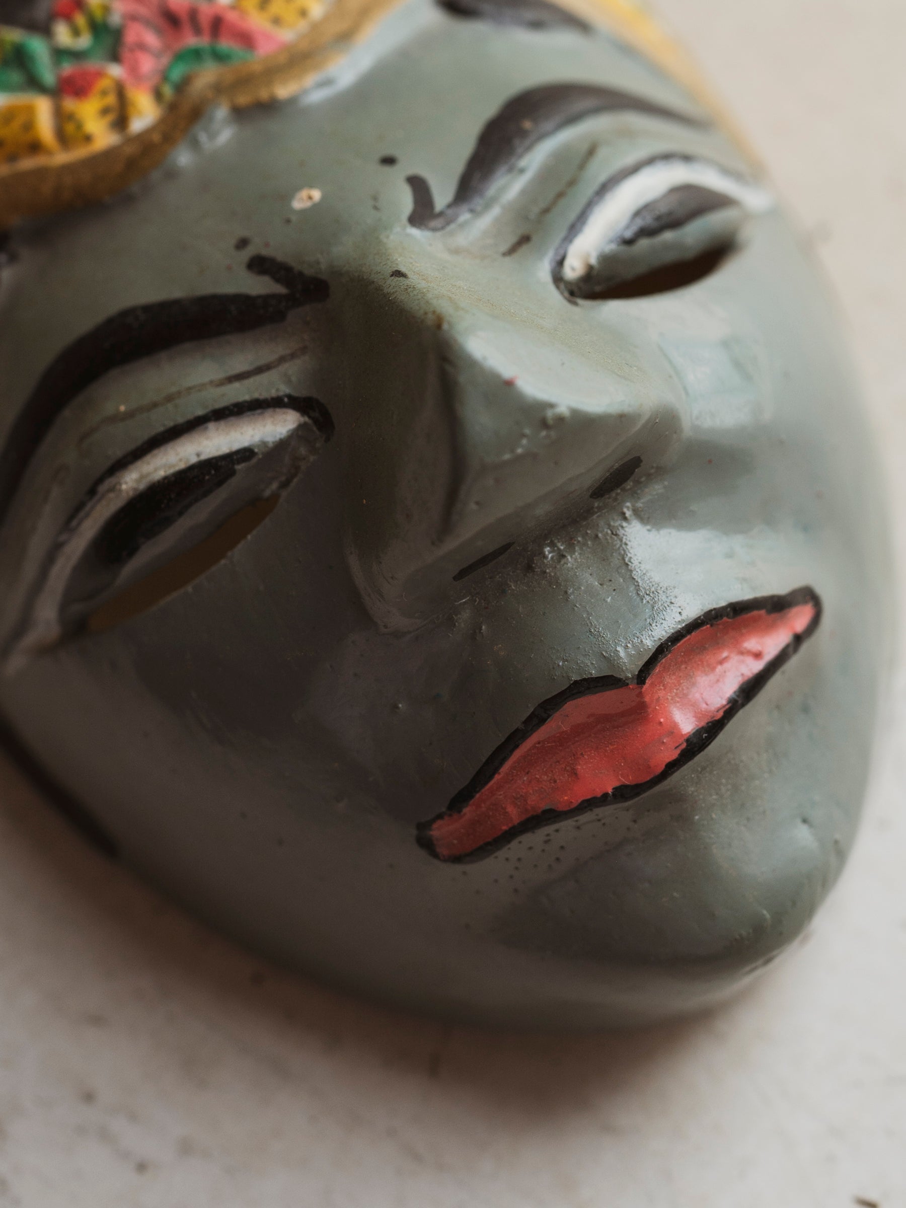 3" Indonesian Wooden Batik Mask, HD985