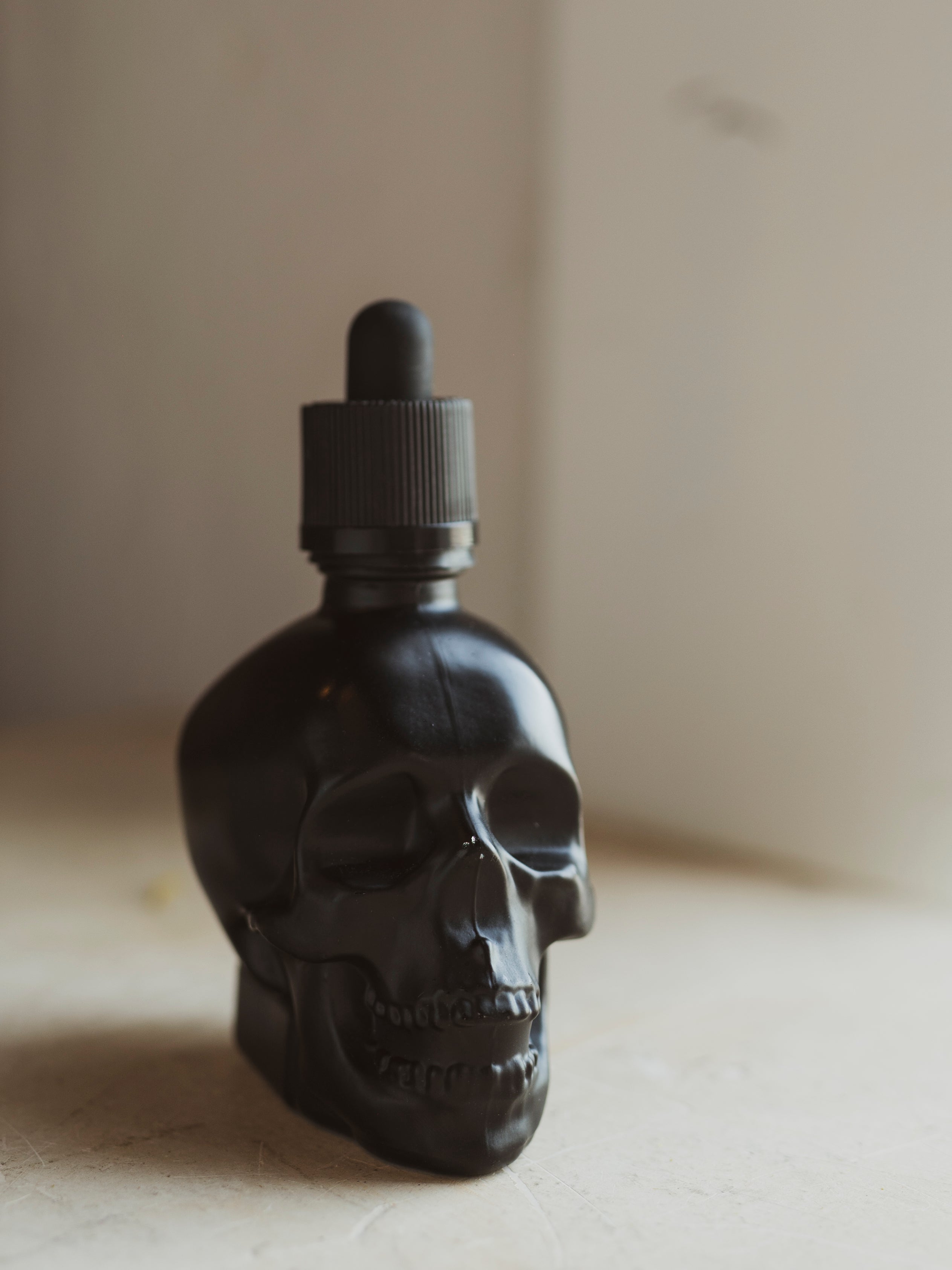 Black Skull Dropper Bottle, HD568