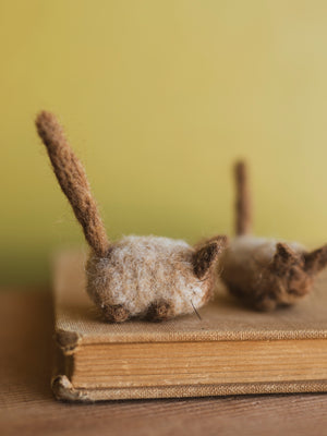 Hand Felted Tater Tot Cat, CO33