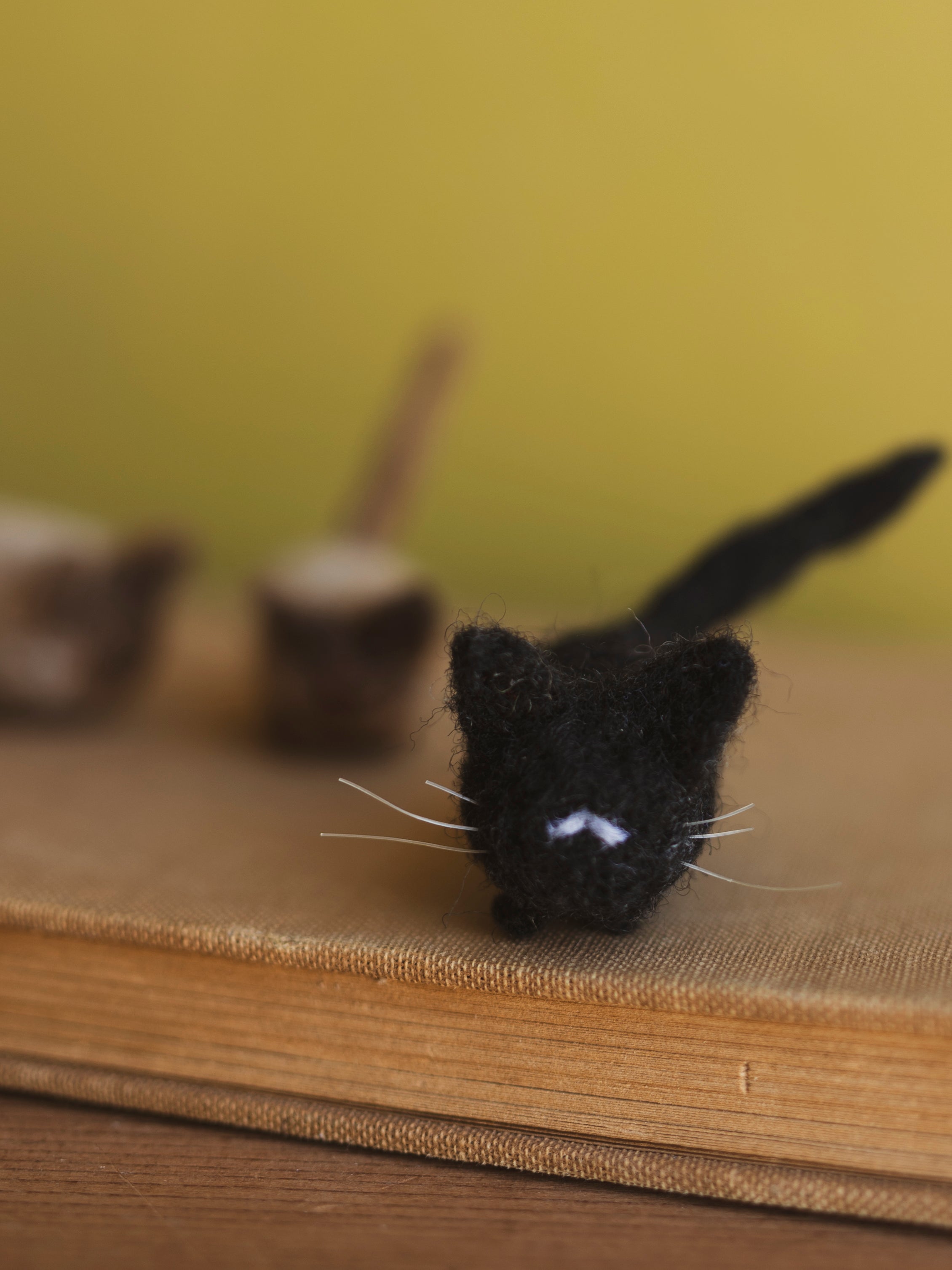 Hand Felted Tater Tot Cat, CO33