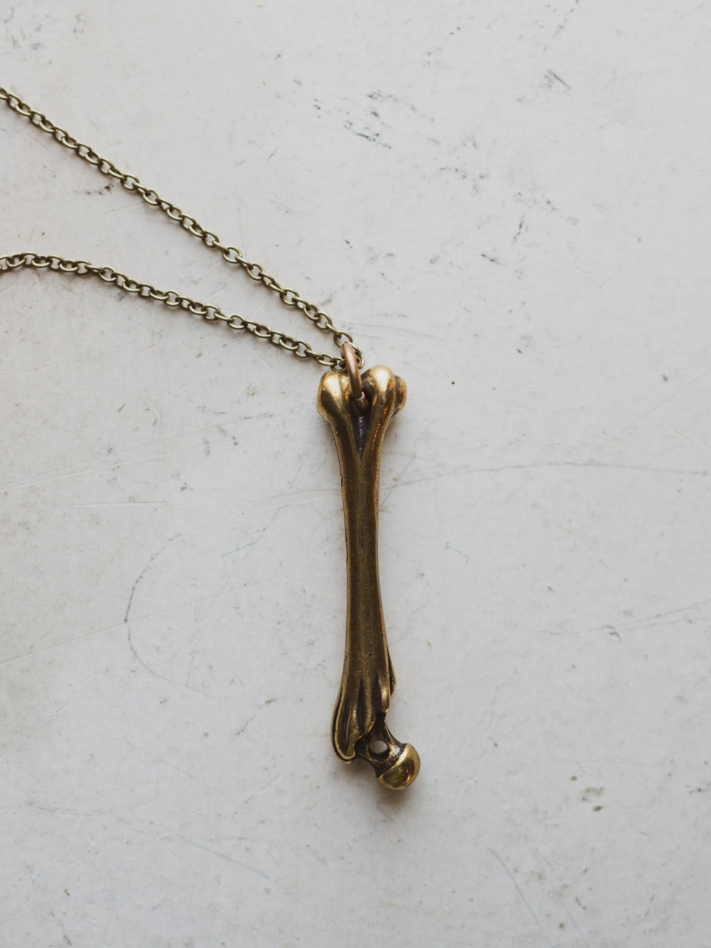 Brass Bone Necklace Pendant, CA303