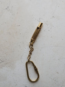 4.5" Brass Whistle Keychain, CA937