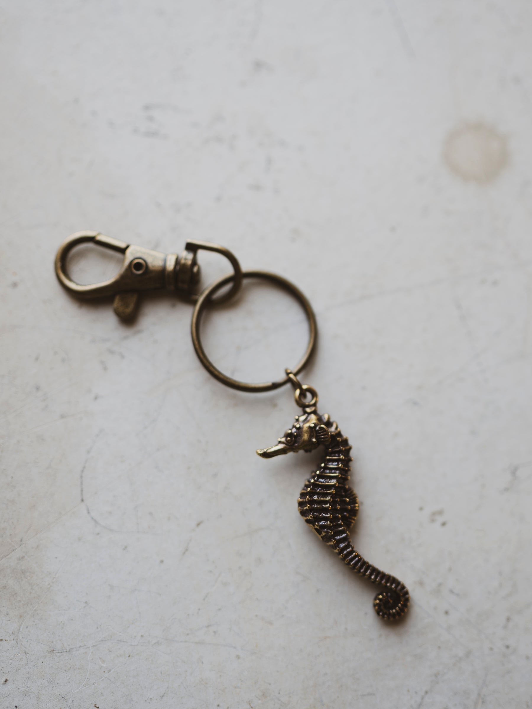 Brass Seahorse Keychain, CA957