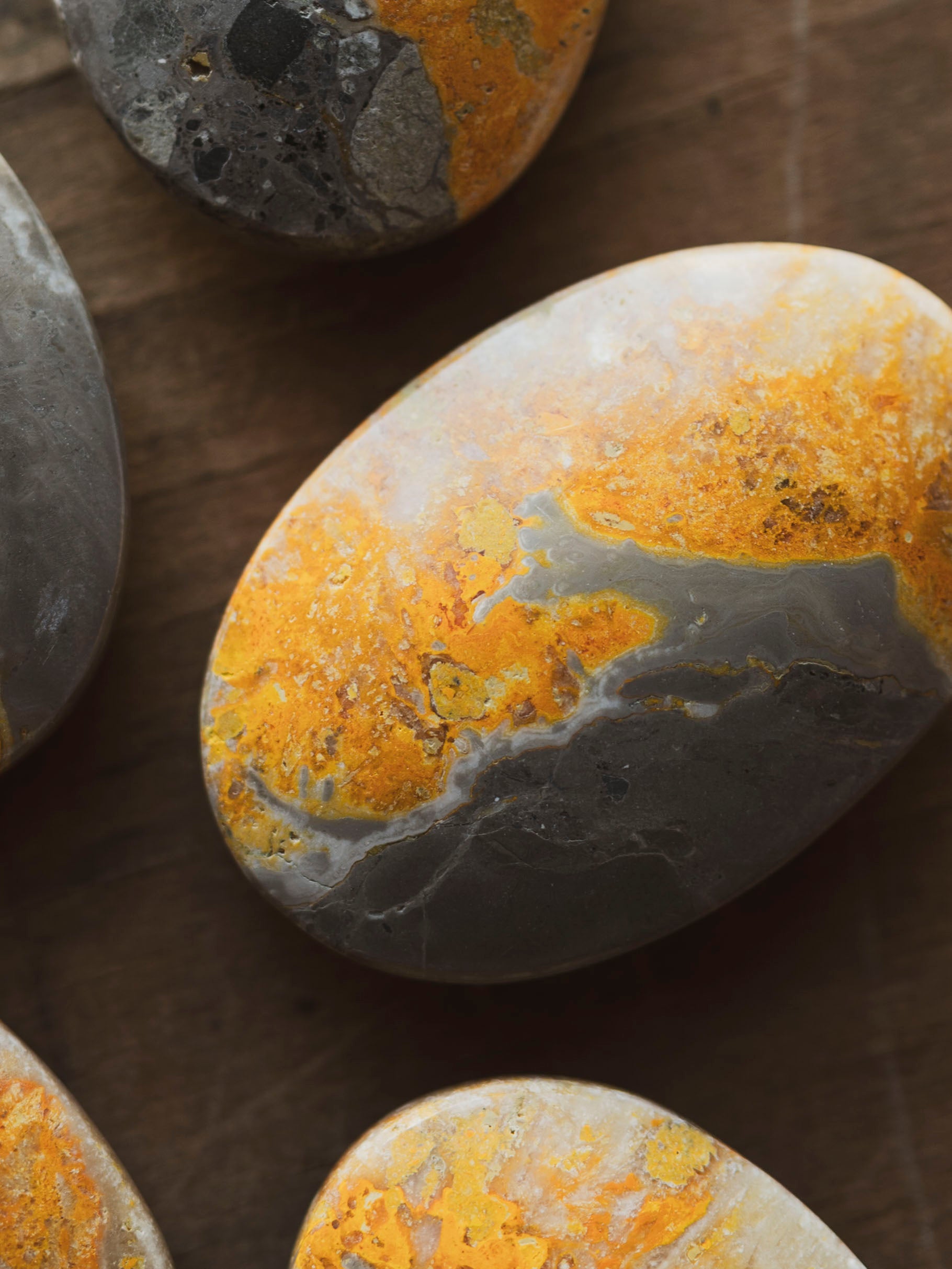 Bumblebee Jasper Palm Stone, RM1649