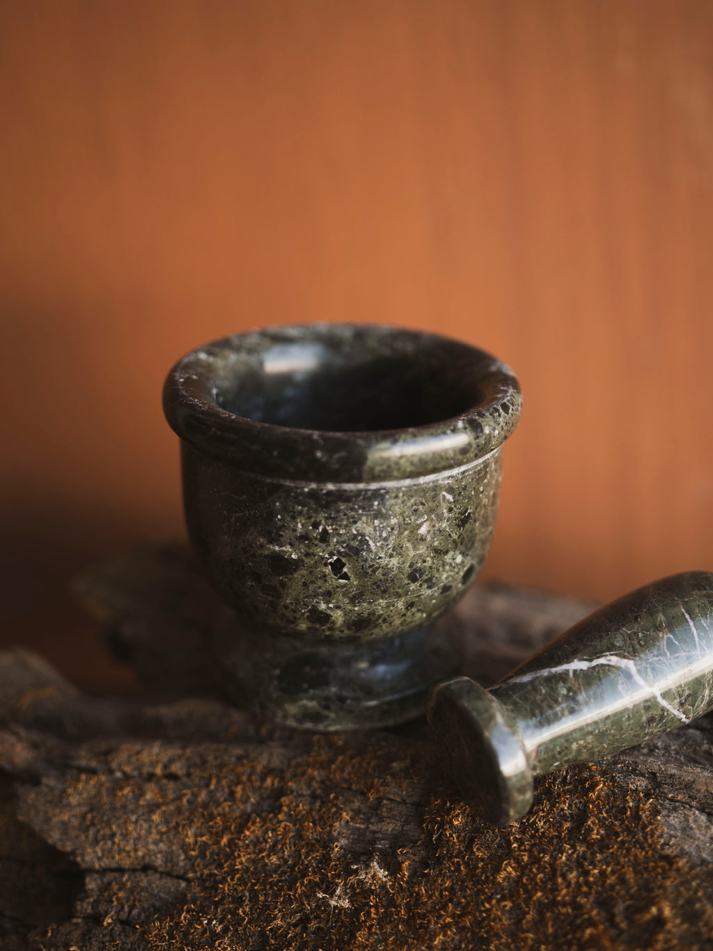 Black Marble Mortar and Pestle, RM1402