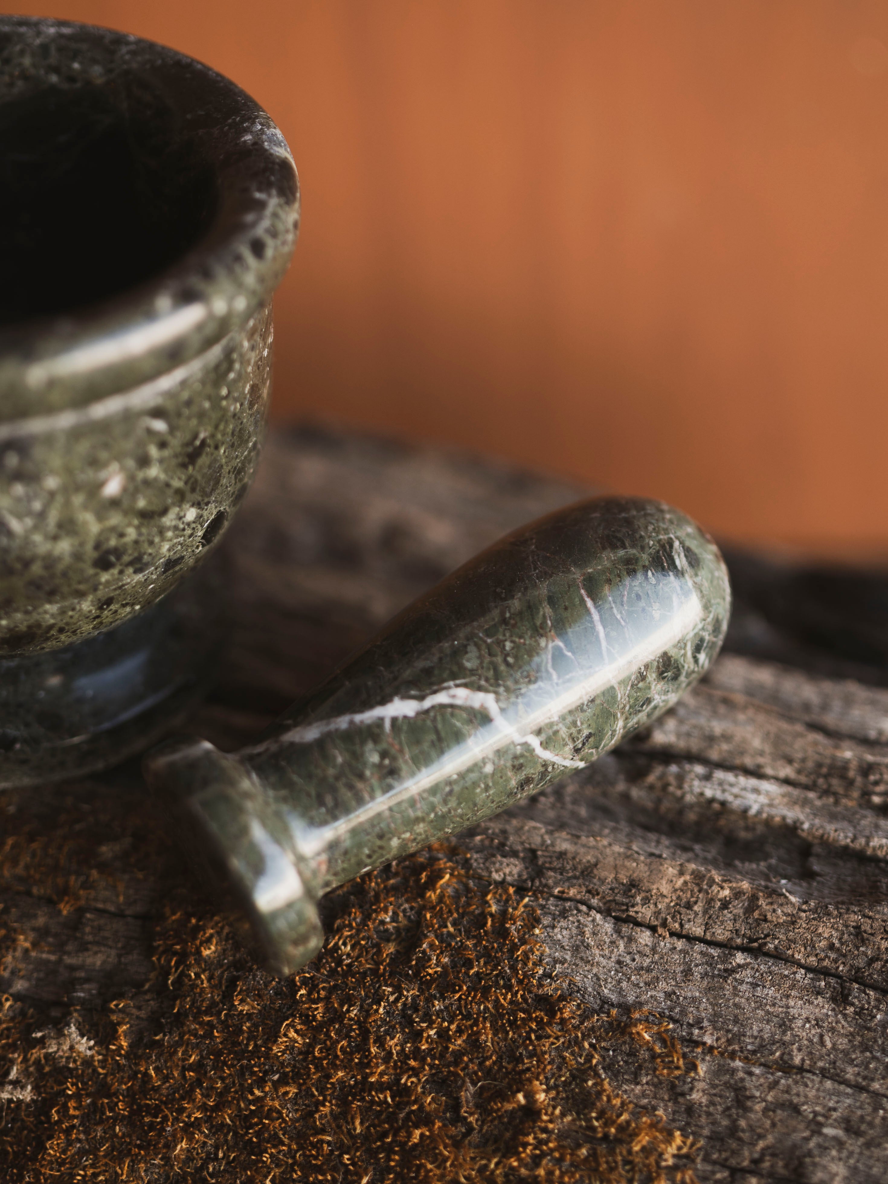 Black Marble Mortar and Pestle, RM1402
