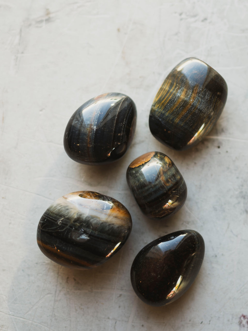 1-1.5" Polished Blue Tigers Eye, RM253