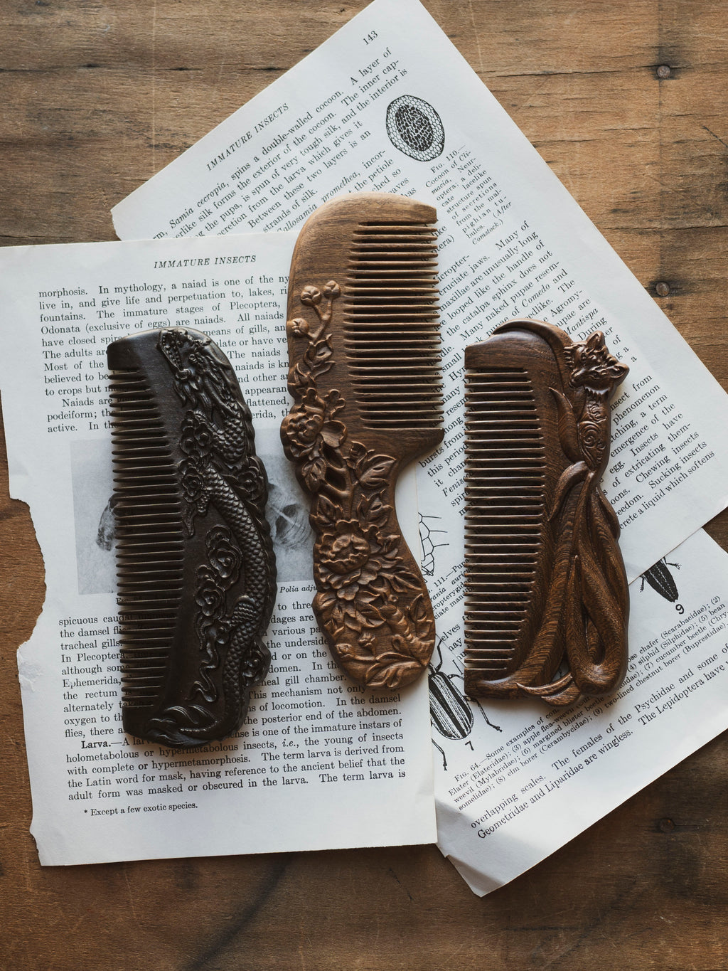 Assorted Wood Comb, HD307