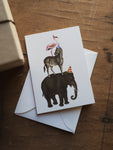 Mini Party Animals Greeting Card, ST113