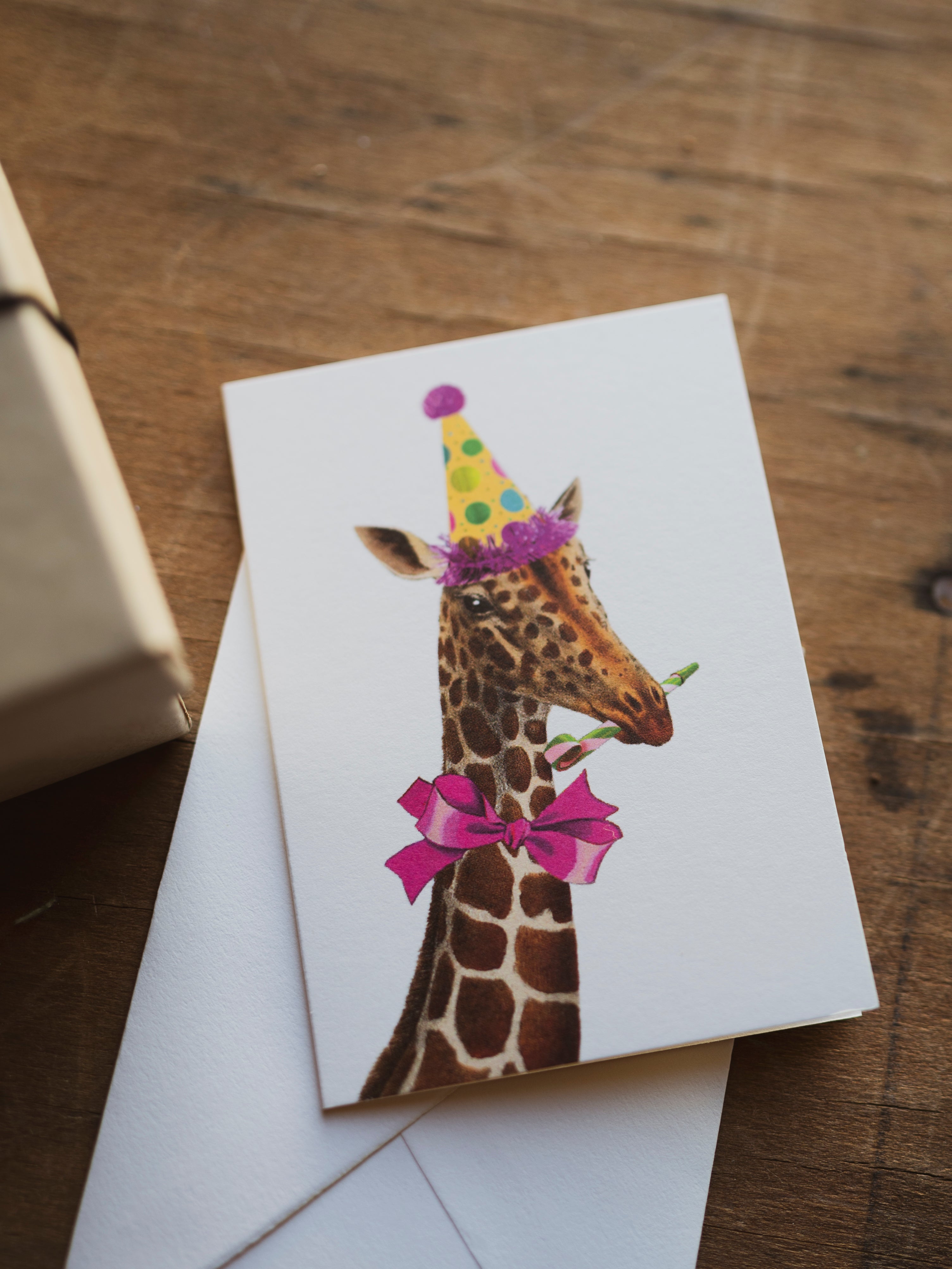 Mini Birthday Giraffe Greeting Card, ST0102