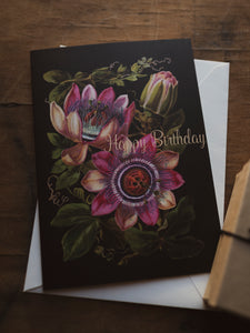 Happy Birthday Floral Greeting Card, ST001