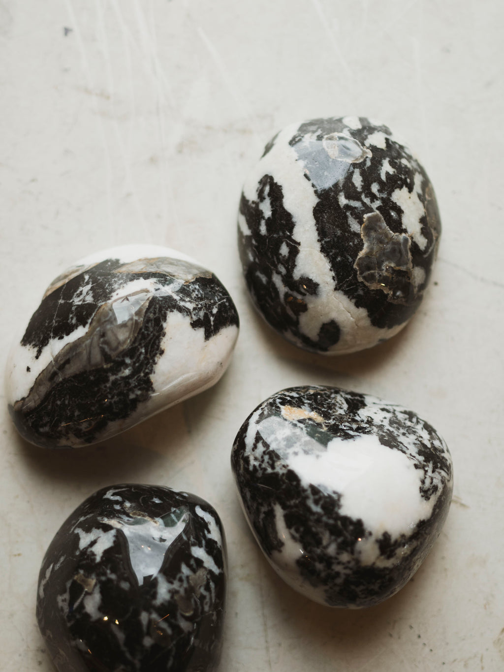 3" Polished Zebra Jasper Therapy Stone, RM302