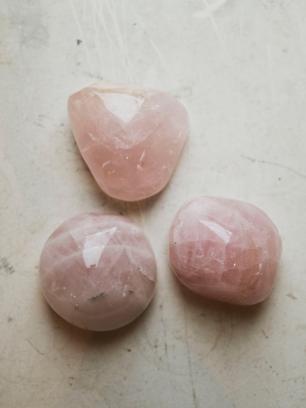 3" Polished Rose Quartz Therapy Stone, RM294