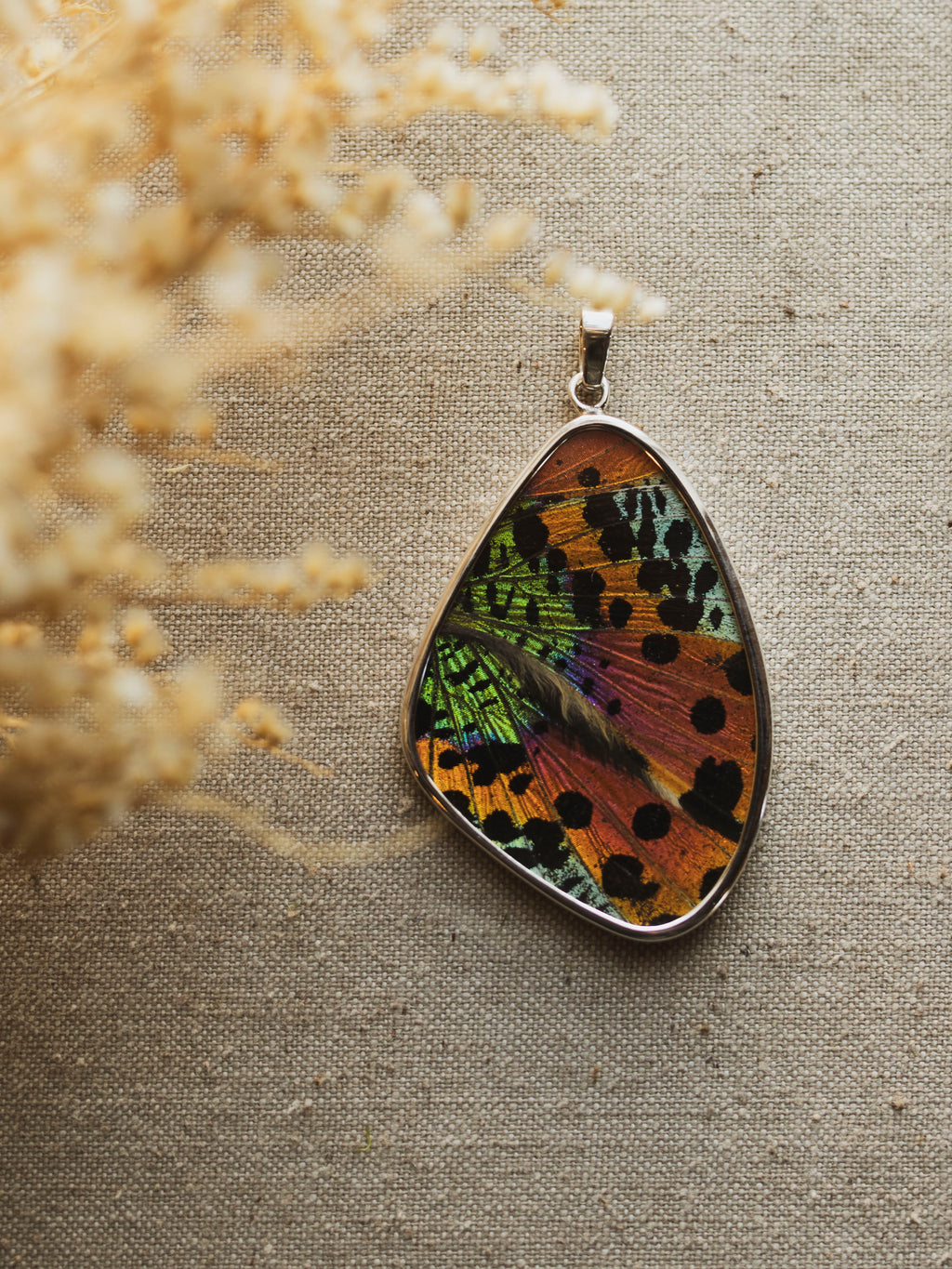 2" Sunset Moth Wing Pendant, CA1416