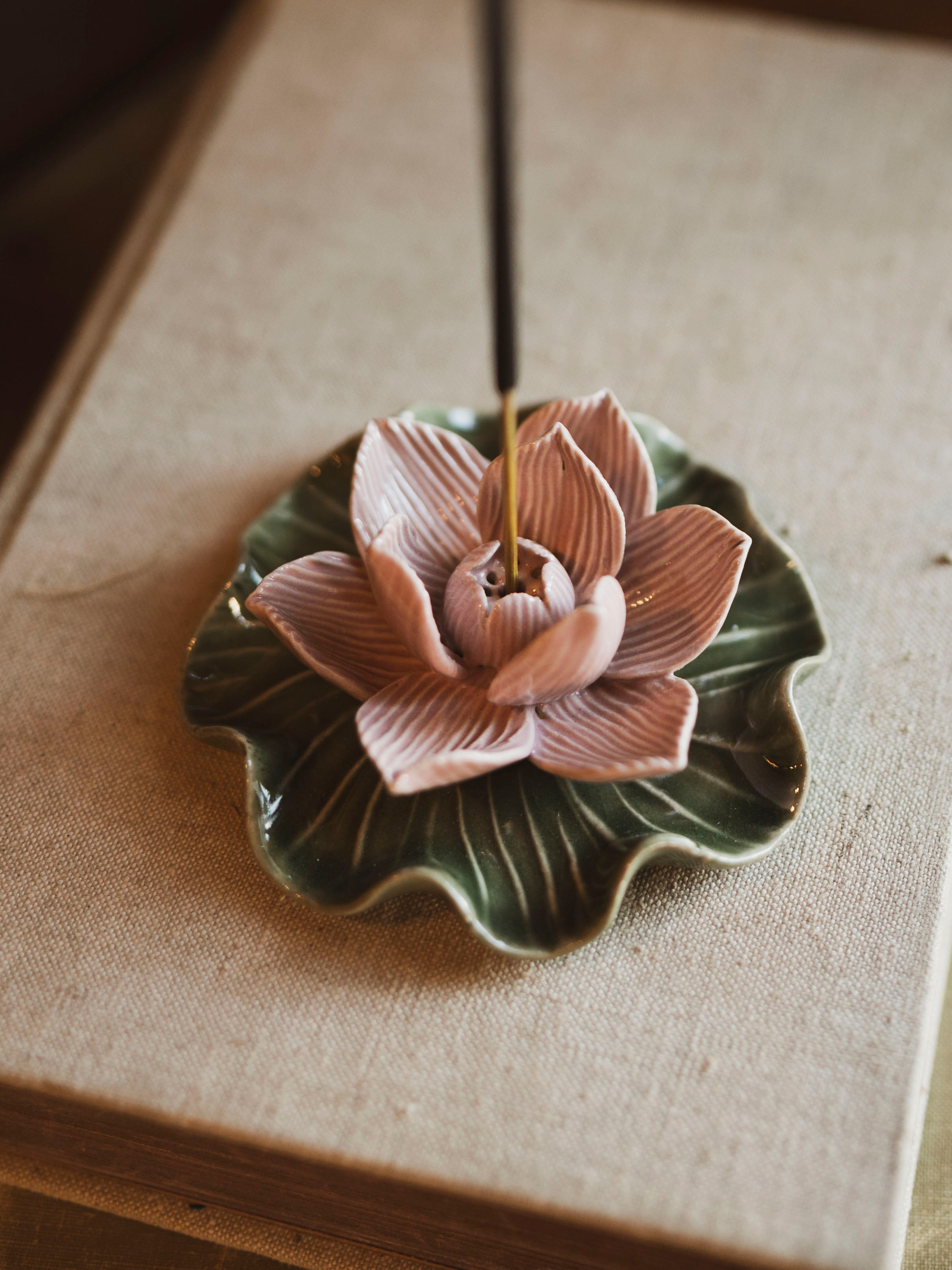 Pink Lotus Incense Holder, HD306