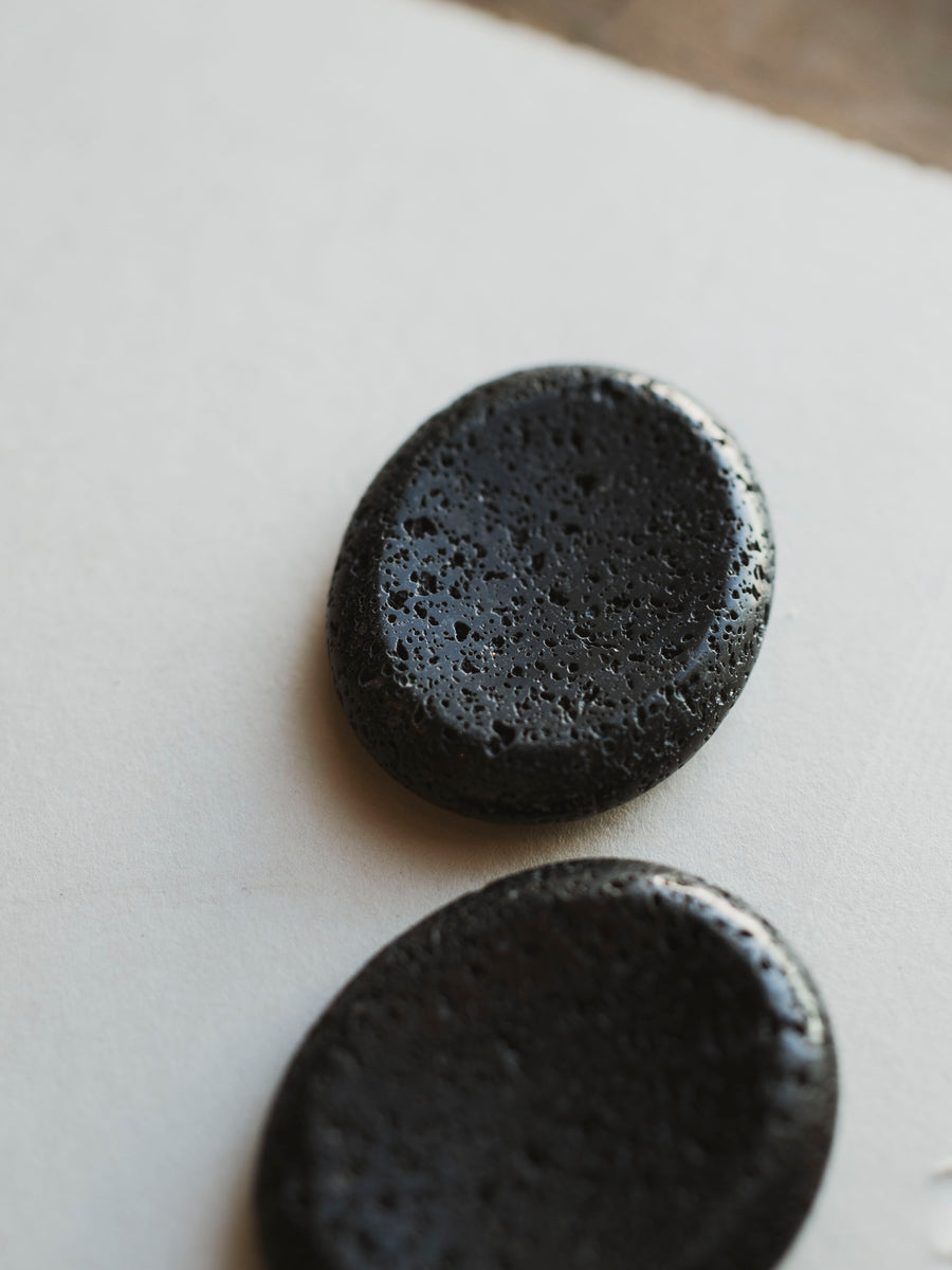 Black Lava Worry Stone, RM1301 – Black Moth