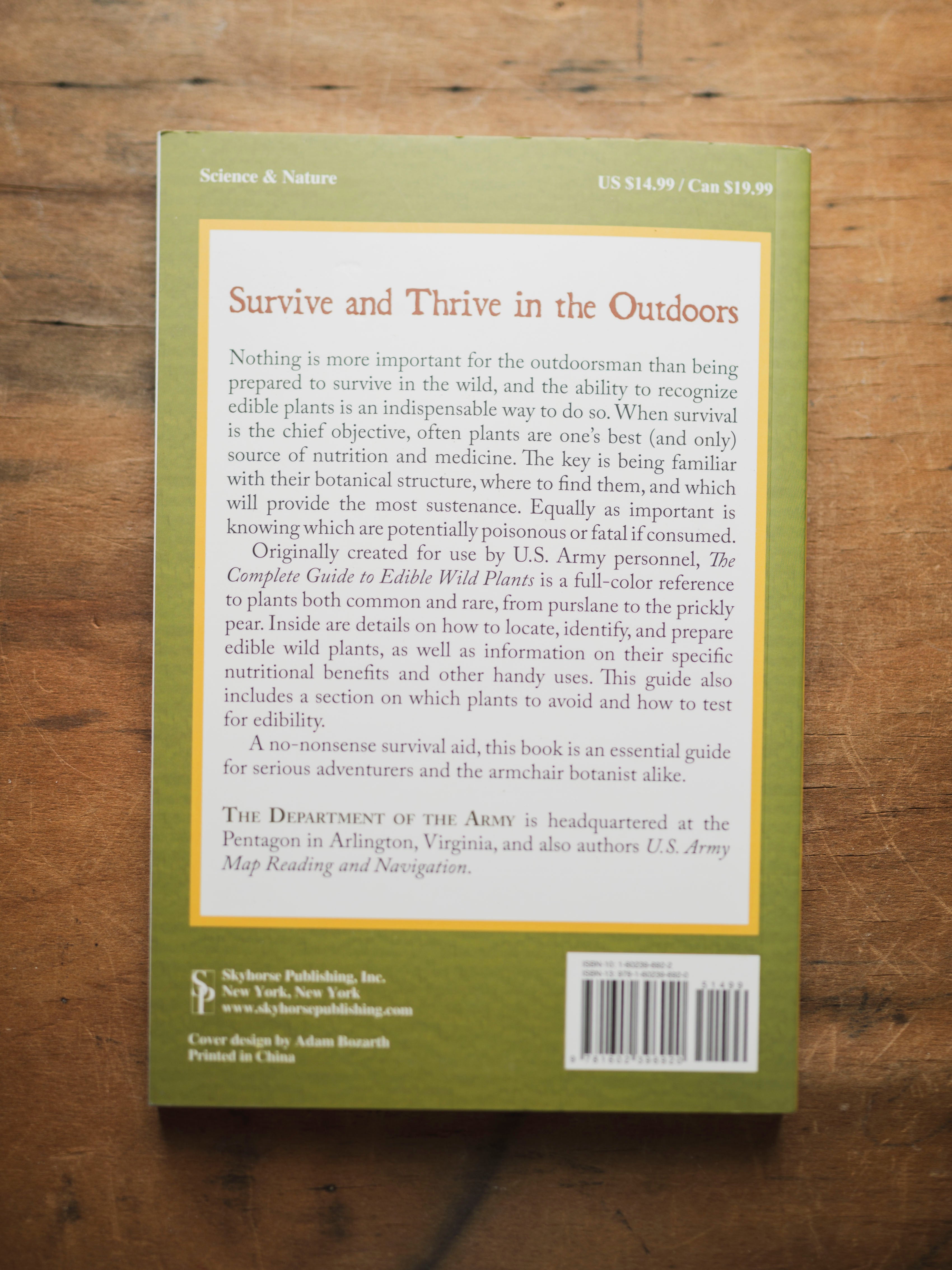 The Complete Guide to Edible Wild Plants, BO244